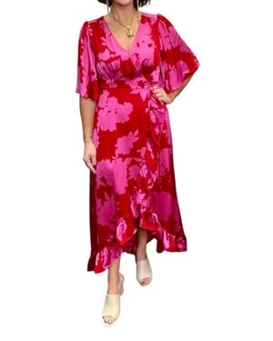 Sugarlips Afterglow Maxi Dress - Red