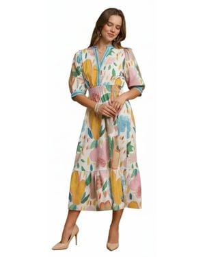 Umgee Early Spring Dress - Purple