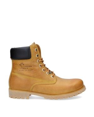 Panama Jack 03 C1 Boots Waterproof Leather Lace Up Hiking Ankle Chukka Nappa Leather - Brown