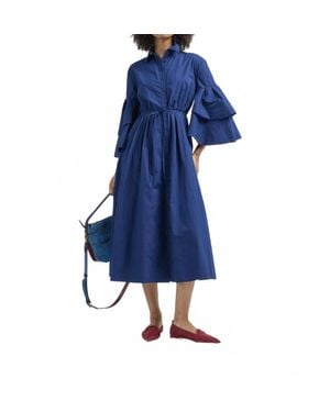 Rosie Assoulin Fiesta Shirt Dress - Blue