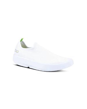 OOFOS Oomg Eezee Low Canvas Slip-On Shoes - White