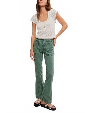 Free People Venus Bootcut Pants - Green