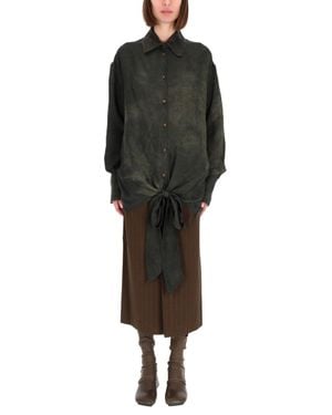 Uma Wang Oversized Textured Shirt - Black