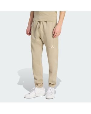 adidas All Szn Fleece Regular Tapered Pants - Natural