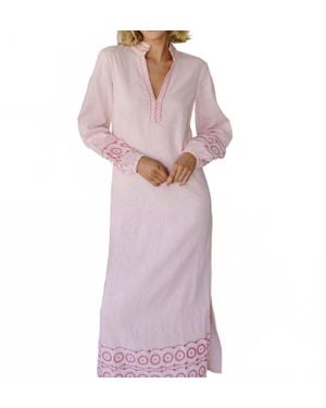 Sail To Sable Embroidered Caftan - Purple
