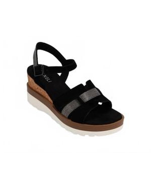 Vaneli Caitlin Wedge Sandals - Black
