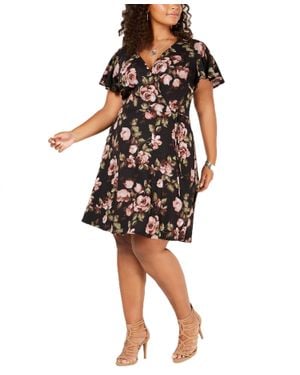 Bcx Faux Wrap Casual Dress - White
