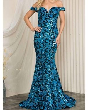 Amelia Couture Heidi Gown - Blue