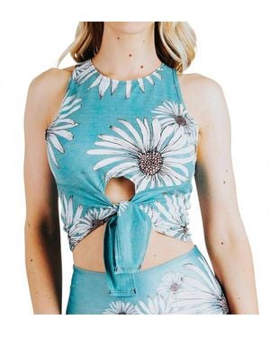 Yoga Democracy Reversible Knot Top - Blue