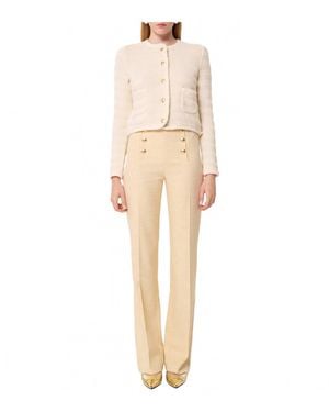 Tara Jarmon Straight Leg Pant - Natural