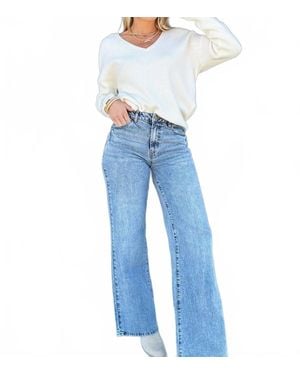 Habitual Denver High Rise Wide Leg Jean - Blue