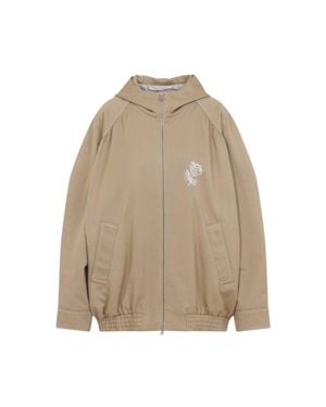 Marni Cotton Bomber Jacket - Natural