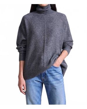 Apiece Apart Softest Tissue Weight Turtleneck Sweater - Blue