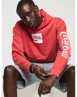 Lucky Brand Coca-Cola Logo Hoodie - Red