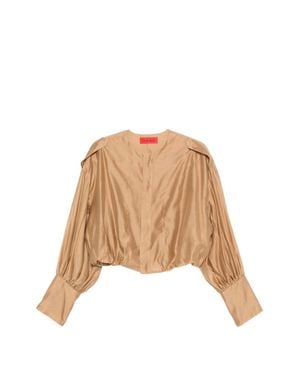 THE LATEST Diana Crewneck Blouse - Natural