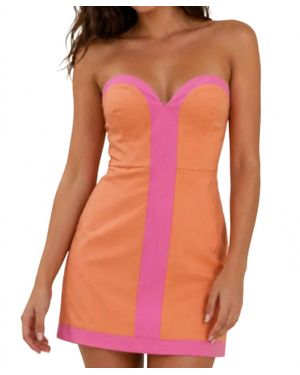 BABY PINK Miami Mini Dress - Orange