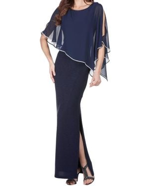 FRANK LYMAN Novalie Maxi Dress - Blue