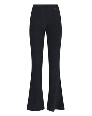 Courreges High-Waisted Bootcut Pants - Blue