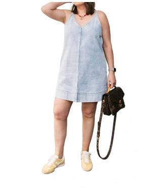 Pistola Tavi Pop Over Dress - Blue