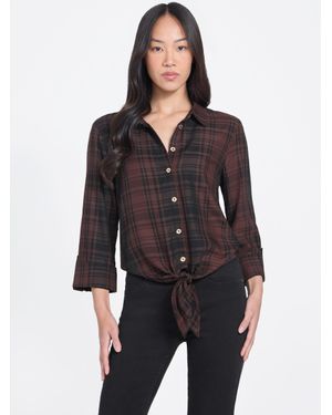 Guess Mercy Flannel Shirt - Purple