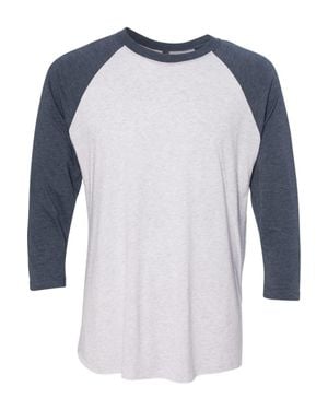 Next Level Triblend Three-Quarter Raglan T-Shirt - Blue