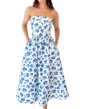 Shoshanna Dana Maxi Dress - Blue