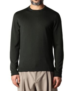 Roberto Collina Minimalistic Crew Neck Sweater - Black