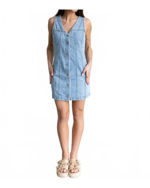 Pistola Carmel Denim Mini Dress - Blue