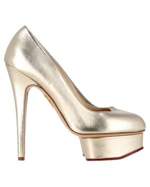 Charlotte Olympia Dolly Platform Pumps - Metallic