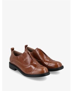 All Black Tab Guy Shoes - Brown