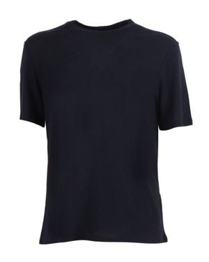Filatures Du Lion Marine Short Sleeve Crew T-Shirt - Black