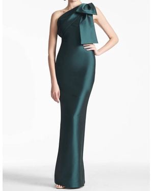 Sachin & Babi Bonnie One Shoulder Column Gown - Blue