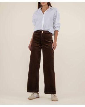 Kut From The Kloth Meg Corduroy Wide Leg Pant - White