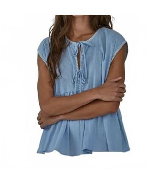 By Together June Sleeveless Top - Blue
