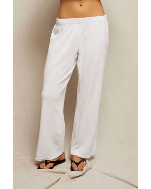 PERFECTWHITETEE Katie Loop Terry Pants - Natural