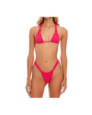 Agua Bendita Solido Basico Bright Rose Elsa Bottom - Pink