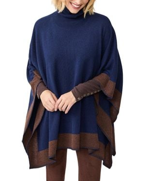 J.McLaughlin Noelle Cashmere Poncho - Blue