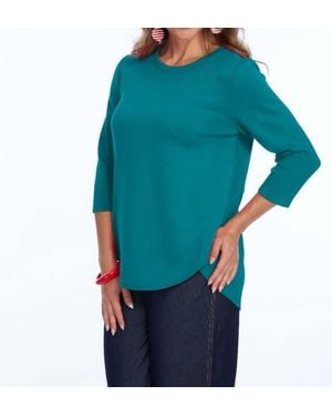 Elior Zofi Round Neck Top - Blue