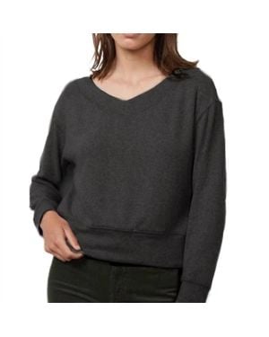 Velvet By Graham & Spencer Sloe Cropped Sweater - Black
