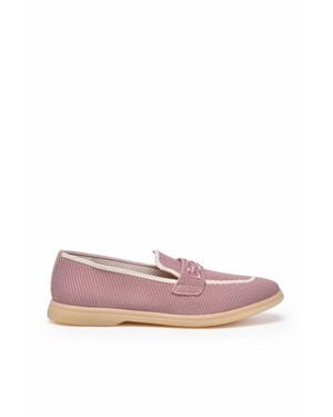 Eleventy Fabric Rubber Loafer - Pink