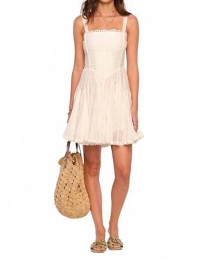 Heartloom Eyelet Bodice Mini Dress - Pink