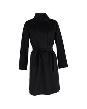 Max Mara Belted Coat - Black