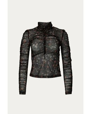 Bec & Bridge Midnight Fauna Long Sleeve Top - Black