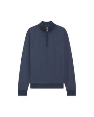 BOSS Quarter-Zip Sweatshirt - Blue