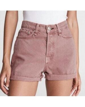 Rag & Bone High Waist Shorts - Pink
