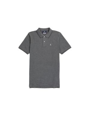 Psycho Bunny Logan Polo Heather Storm Shirt B6K136U1Pc-Hst - Gray