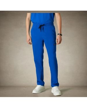 Members Only Hampton Open Bottom Scrub Pants - Blue