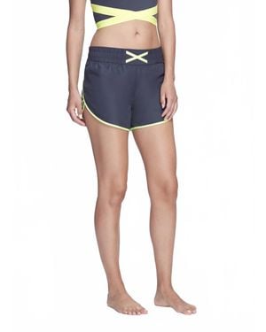 Marchesa Athleisure Althea Pull-On Shorts - Blue
