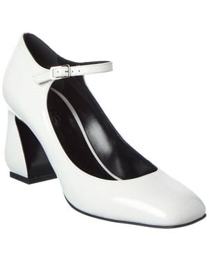Sergio Rossi 80 Patent Sandal - White
