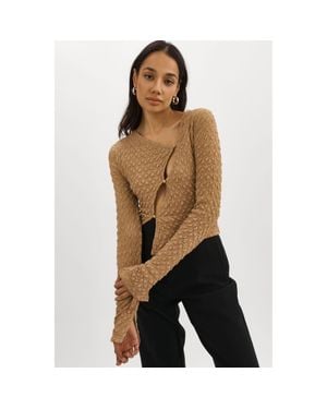 Lamarque Venera Cut-Out Top - Brown